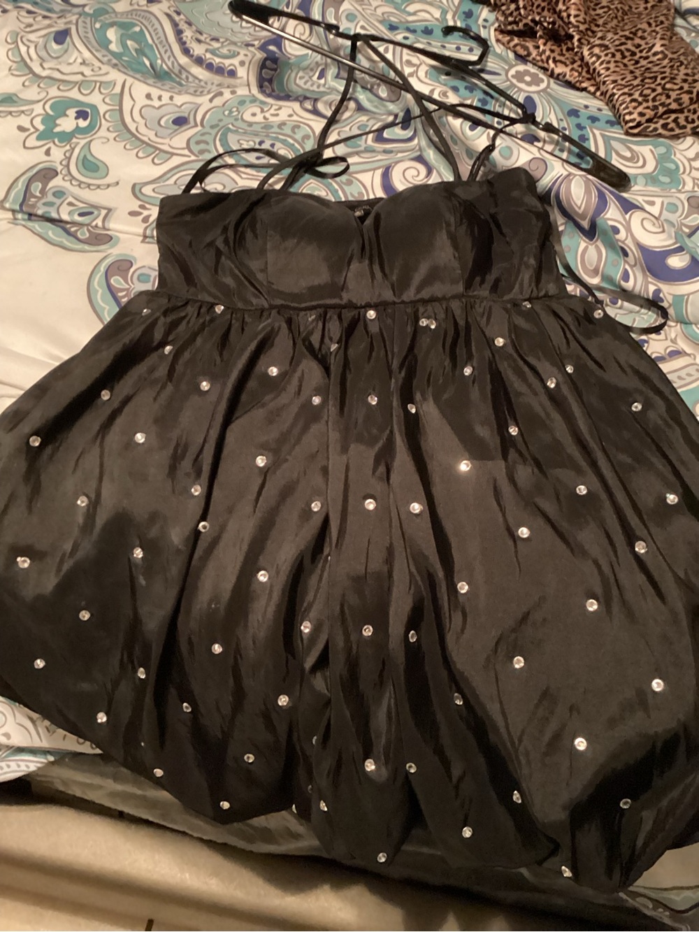 Seni & Cade Black Strapless Dress with Removable Halter